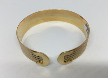 Pulsera Esclava En Oro Tricolor 1522922591