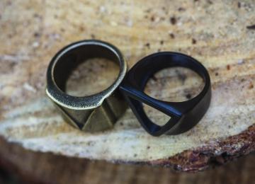 Anillo Triangular Minimalista 3 Alternativos Para Hombres Moda Mexicana Anillos Joyeria Moteros Mexico Jewerly For Men Acero Inoxidable Min